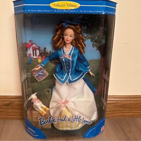 Barbie Had A Little Lamb 1998 Mattel Nursery Rhyme Collection Collector Edition - Picture 1 of 11
